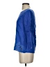 J.Crew 100% Linen Blue 3/4 Sleeve Blouse Size 00 - photo 5