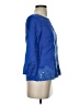 J.Crew 100% Linen Blue 3/4 Sleeve Blouse Size 00 - photo 4