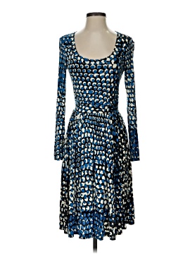 long-sleeve mini swing dress Lue Multicolor Floral Pleated Mini Dress S