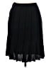 Charles Chang-Lima 100% Cupro Solid Black Formal Skirt Size 6 - photo 1