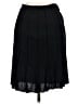 Charles Chang-Lima 100% Cupro Solid Black Formal Skirt Size 6 - photo 2