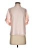 Koch 100% Polyester Checkered-gingham Color Block Graphic Plaid Pink Short Sleeve Blouse Size XS - photo 1