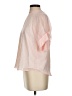 Koch 100% Polyester Checkered-gingham Color Block Graphic Plaid Pink Short Sleeve Blouse Size XS - photo 5