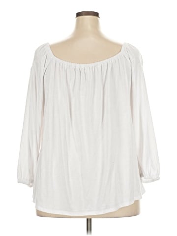 a.n.a. A New Approach 3/4 Sleeve Blouse (view 2)