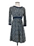 Forever Print Blue Casual Dress Size S - photo 1