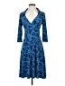 Windsor Paisley Blue Cocktail Dress Size S - photo 1