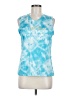 Adidas 100% Polyester Blue Sleeveless T-Shirt Size M - photo 1