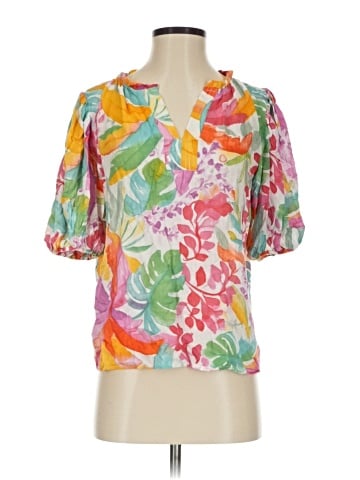 RACHEL Rachel Roy Short Sleeve Blouse (view 1)