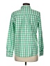 Unbranded Checkered-gingham Green Long Sleeve Button-Down Shirt Size M (estimated) - photo 2