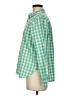 Unbranded Checkered-gingham Green Long Sleeve Button-Down Shirt Size M (estimated) - photo 5