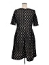 Coldwater Creek 100% Polyester Argyle Black Cocktail Dress Size 16 - photo 2