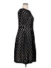 Coldwater Creek 100% Polyester Argyle Black Cocktail Dress Size 16 - photo 4