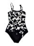 Selection b.p.c. Bonprix Collection Graphic Black One Piece Swimsuit Size 6 - photo 1