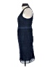 Likely 100% Polyester Solid Blue Cocktail Dress Size 2 - photo 5