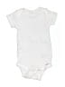 Gerber Solid White Short Sleeve Onesie Size 6-9 mo - photo 1
