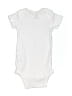 Gerber Solid White Short Sleeve Onesie Size 6-9 mo - photo 2