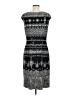 Max Studio 100% Polyester Graphic Gray Casual Dress Size M - photo 2