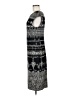 Max Studio 100% Polyester Graphic Gray Casual Dress Size M - photo 5