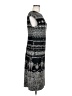 Max Studio 100% Polyester Graphic Gray Casual Dress Size M - photo 4