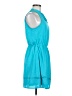 Maison Jules 100% Polyester Solid Teal Casual Dress Size M - photo 4