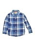 Boden Plaid Blue Long Sleeve Button-Down Shirt Size 4 - 5 - photo 1