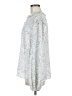 CAbi 100% Polyester Paisley Silver Long Sleeve Blouse Size M - photo 5