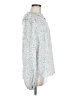 CAbi 100% Polyester Paisley Silver Long Sleeve Blouse Size M - photo 4