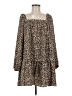 ASOS Design Animal Print Brown Casual Dress Size 8 - photo 1
