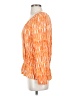 Faded Glory 100% Rayon Orange Long Sleeve Blouse Size S - photo 5