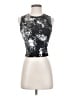Just Polly Silver Sleeveless T-Shirt Size S - photo 1