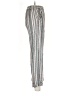 Lola P. 100% Rayon Stripes Silver Casual Pants Size S - photo 4