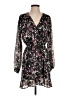 Aqua 100% Polyester Print Black Cocktail Dress Size S - photo 1