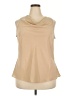 Denim 24/7 100% Polyester Tan Sleeveless Blouse Size 18 - photo 1