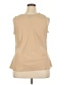Denim 24/7 100% Polyester Tan Sleeveless Blouse Size 18 - photo 2