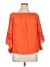 Unique Spectrum 100% Polyester Orange 3/4 Sleeve Blouse Size XL - photo 1