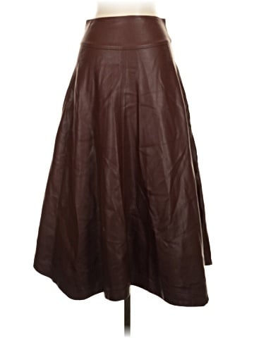 Anthropologie Faux Leather Skirt (view 2)