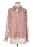 Ann Taylor LOFT 100% Polyester Pink Long Sleeve Blouse Size S - photo 1