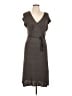 Gap Polka Dots Gray Casual Dress Size L - photo 1