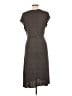 Gap Polka Dots Gray Casual Dress Size L - photo 2