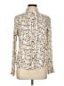 Forever 21 Animal Print Ivory Long Sleeve Blouse Size L - photo 1