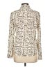 Forever 21 Animal Print Ivory Long Sleeve Blouse Size L - photo 2