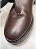 Valentino Garavani Brown Leather Rockstud Boots Size EU 37 - photo 4