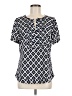41Hawthorn 100% Polyester Blue Short Sleeve Blouse Size M - photo 1