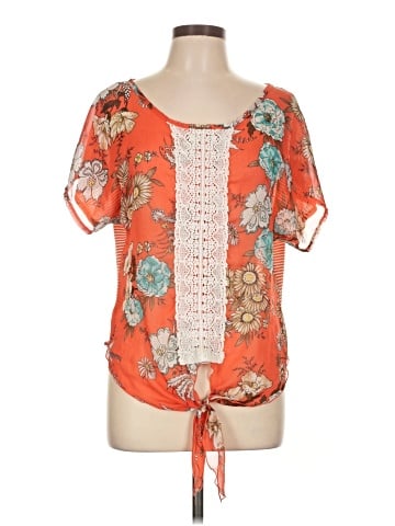 About A Girl Short Sleeve Blouse (view 1)