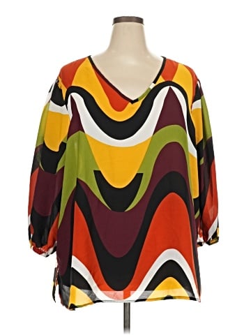 Ashley Stewart 3/4 Sleeve Blouse (view 1)