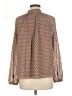 Les Serein 100% Polyester Polka Dots Brown Long Sleeve Blouse Size M - photo 2