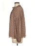 Les Serein 100% Polyester Polka Dots Brown Long Sleeve Blouse Size M - photo 5