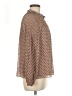 Les Serein 100% Polyester Polka Dots Brown Long Sleeve Blouse Size M - photo 4