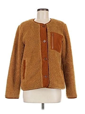 Madewell Sherpa Chestnut Jacket (view 1)