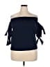 Milly Blue 3/4 Sleeve Blouse Size L - photo 1